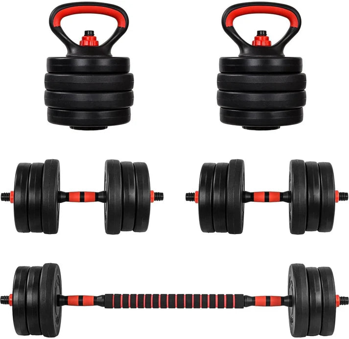 Skivstångspaket MOVIT 20kg - Skivstång, Kettlebells & Hantlar
