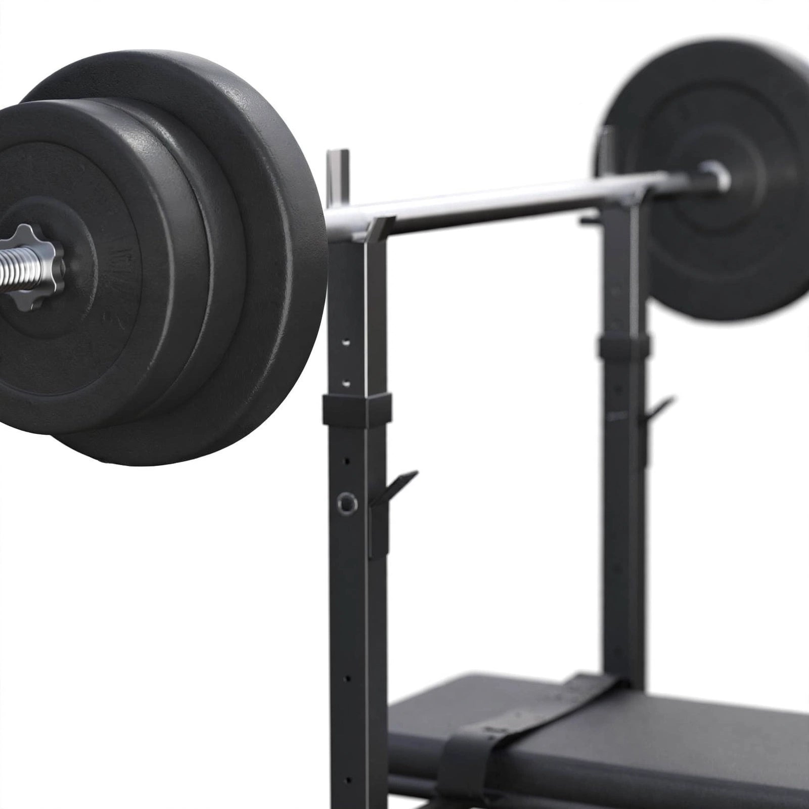 Bänkpress BLACK Skivstång Hantlar 70kg