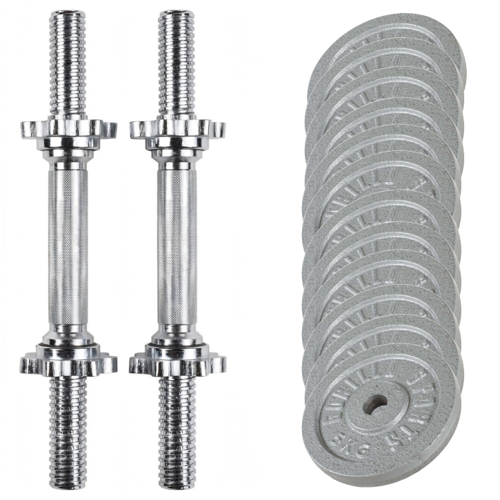 Hantlar GJUTJÄRN 2x33kg från Gorilla Sports