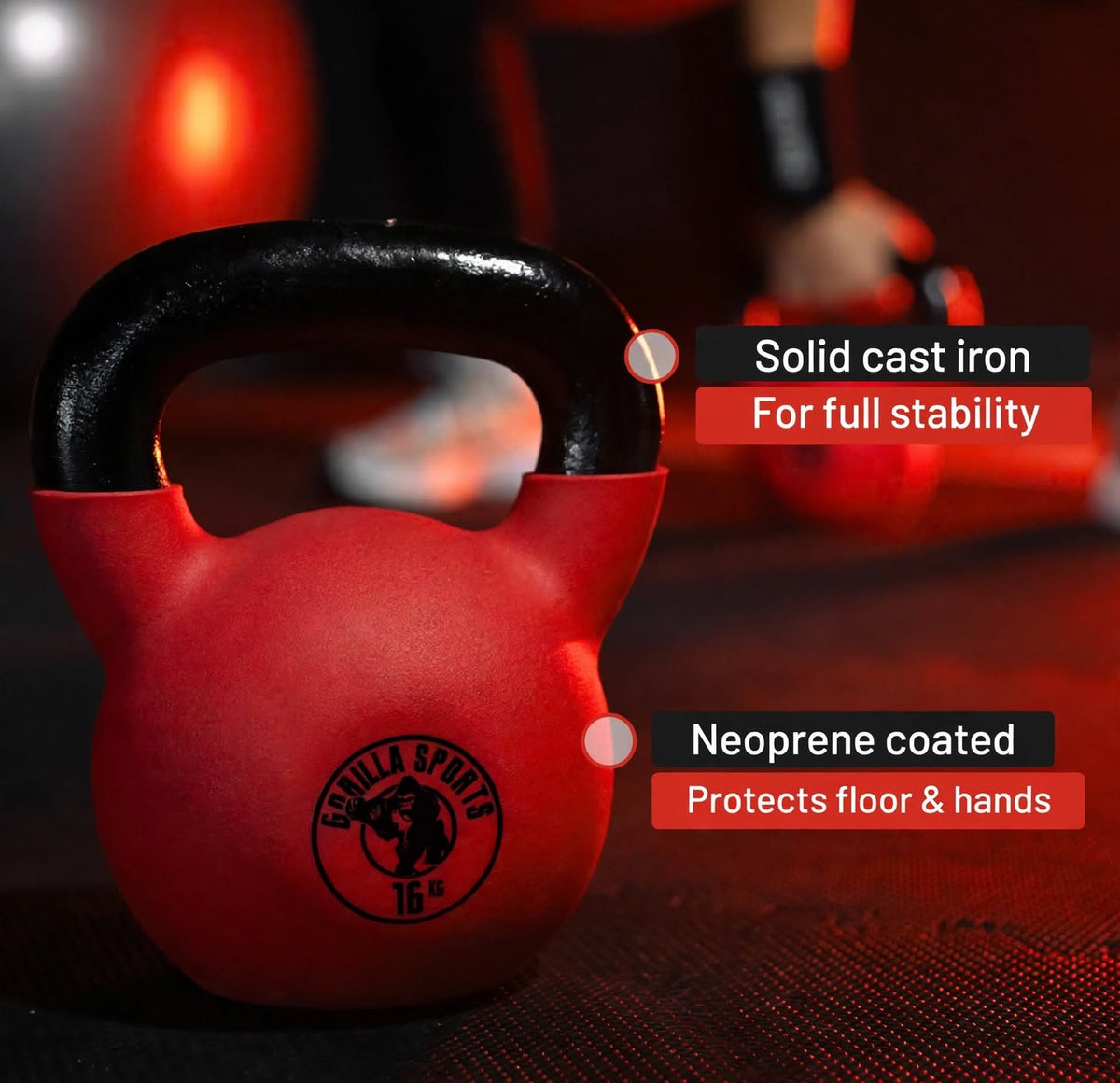 Kettlebell GS Vinyl 2-32kg från Gorilla Sports
