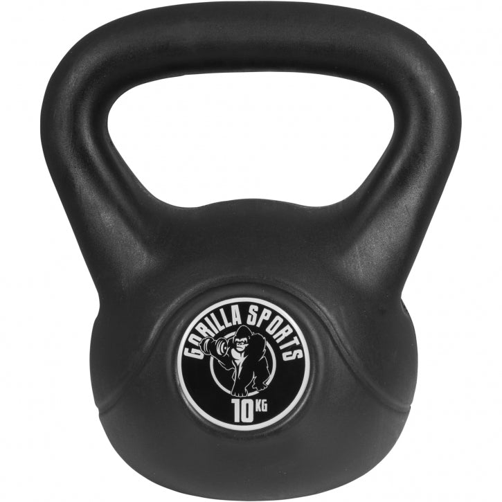 Svart Kettlebell från Gorilla Sports - 10kg