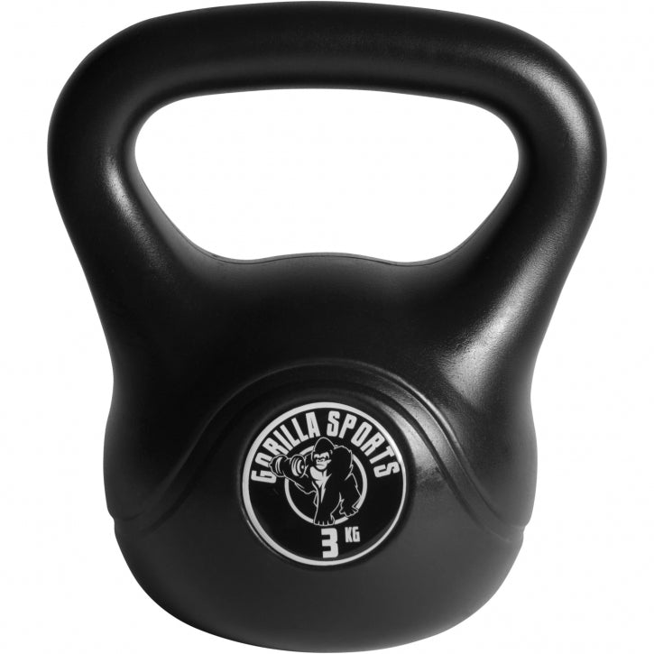 Svart Kettlebells från Gorilla Sports - 3kg