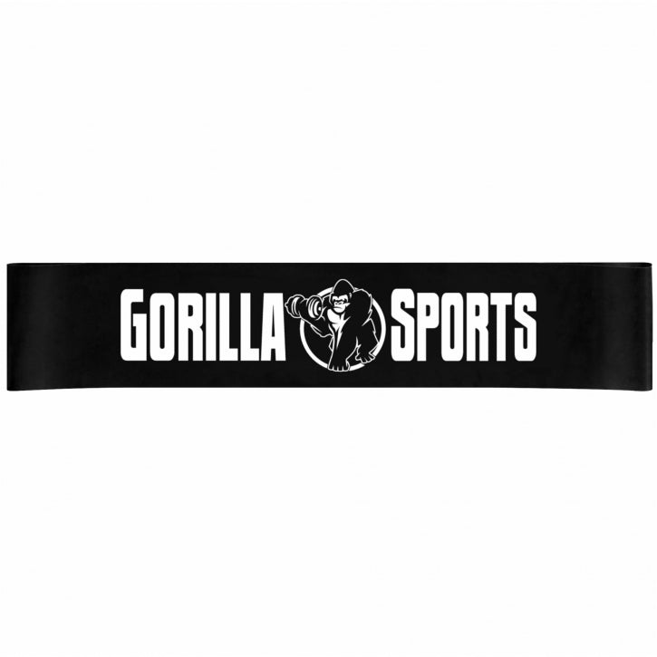 Svart gummiband från gorilla sports