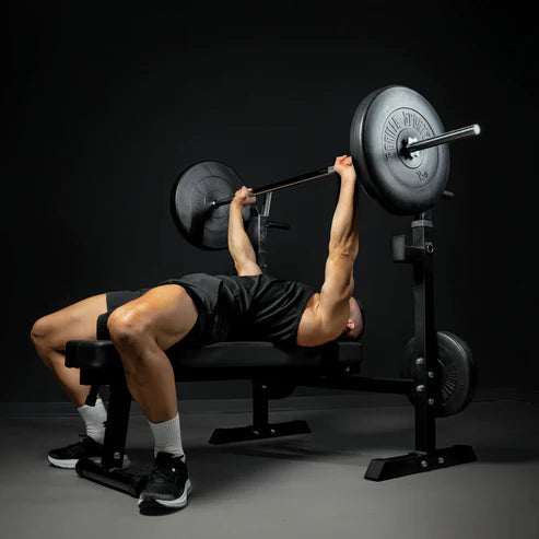 Bänkpress 2.0 BLACK Skivstång 40kg från Gorilla Sports