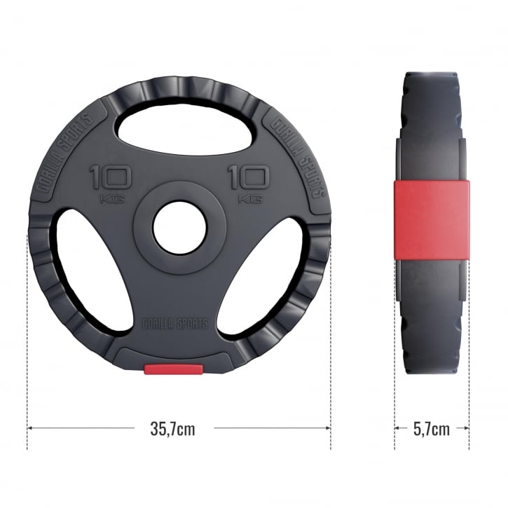 Viktskivor PRO 51mm Trigrip 1,25-15kg