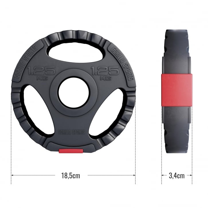 Viktskivor PRO 51mm Trigrip 1,25-15kg