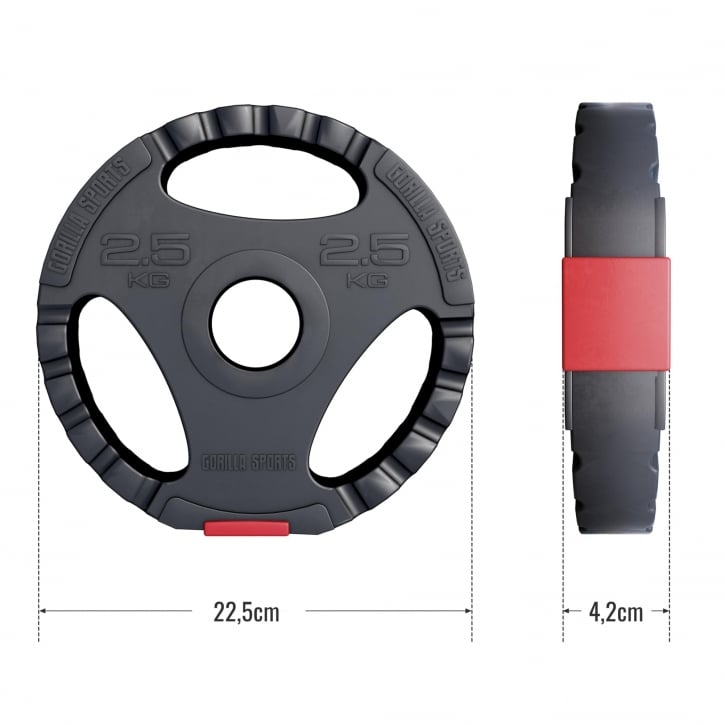 Viktskivor PRO 51mm Trigrip 1,25-15kg