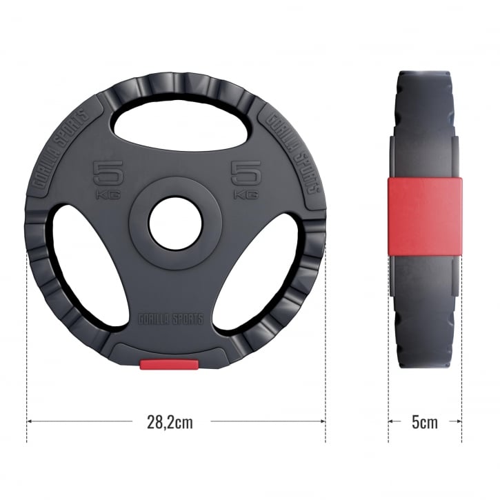 Viktskivor PRO 51mm Trigrip 1,25-15kg
