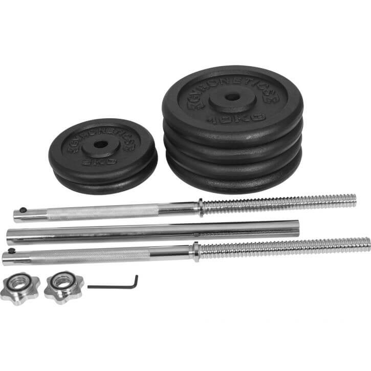 Skivstångspaket E Series 25/26mm 56kg