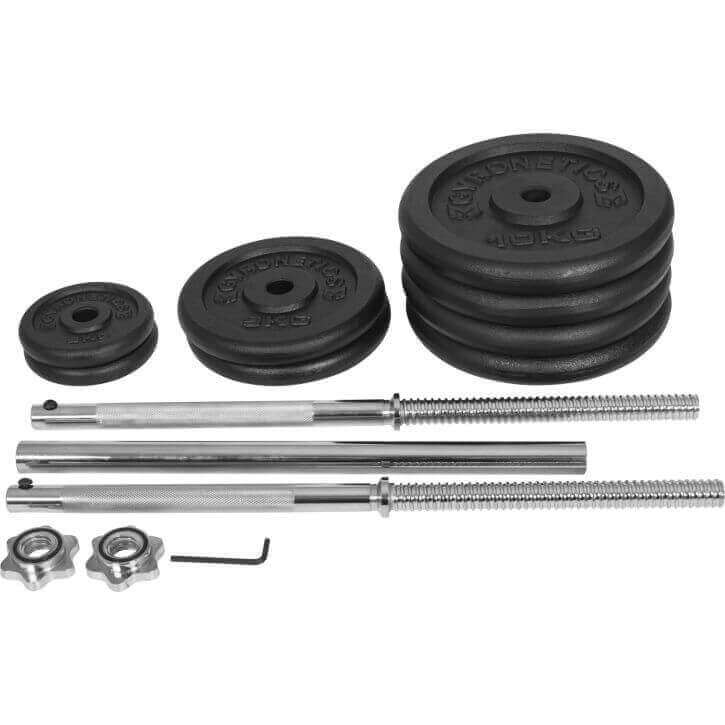 Skivstångspaket 25/26mm 60kg