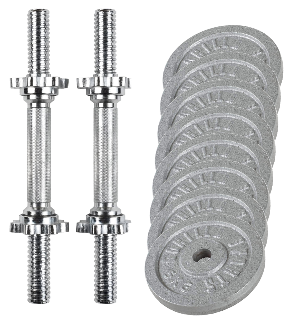 Hantlar GJUTJÄRN 2x23kg från Gorilla Sports