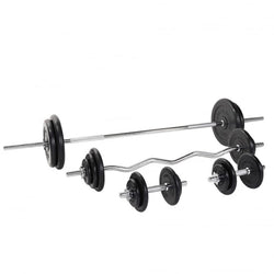 Skivstång Curlstång Hantlar GUMMI 108kg