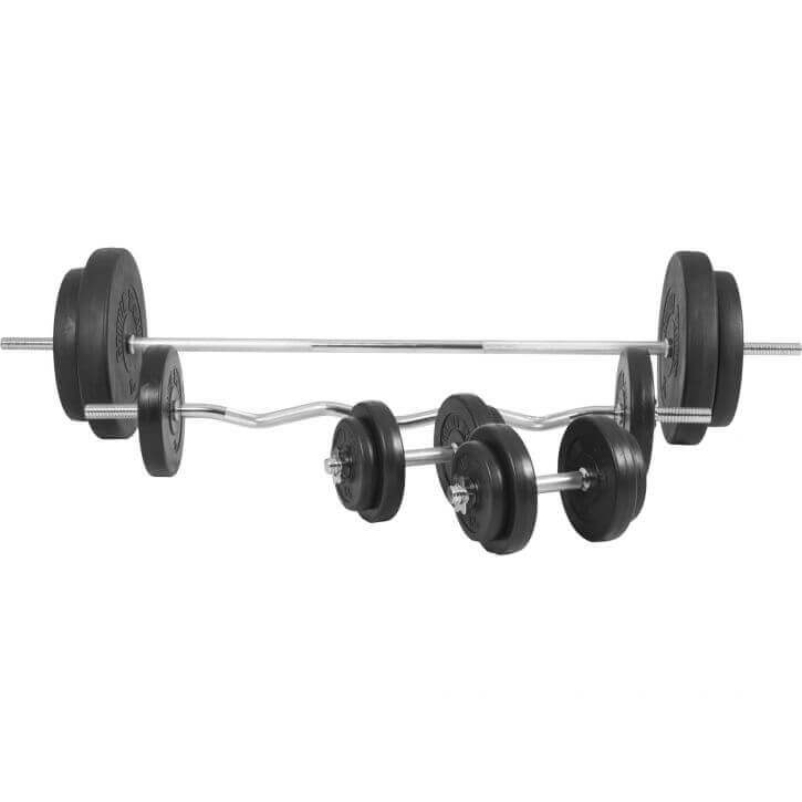 Skivstång Curlstång Hantlar BASIC 100kg