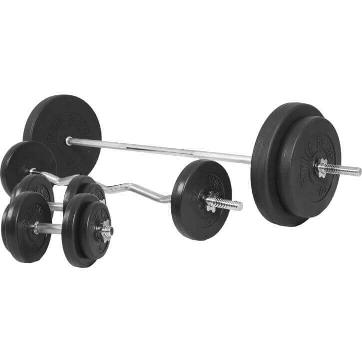 Skivstång Curlstång Hantlar BASIC 100kg