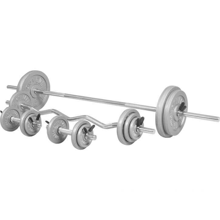 Skivstång Curlstång Hantlar IRON 108kg