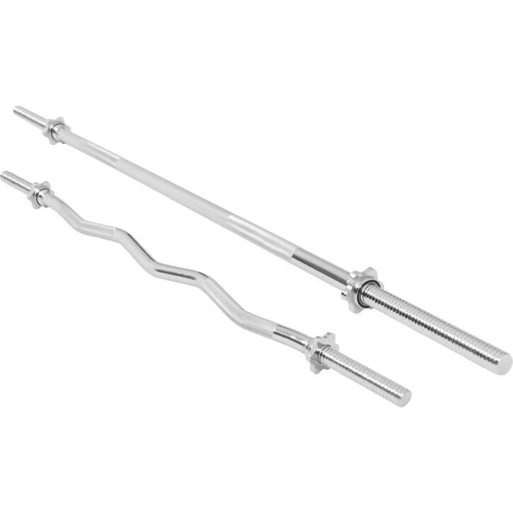 Skivstångsset Silver Stjärnlås 30mm
