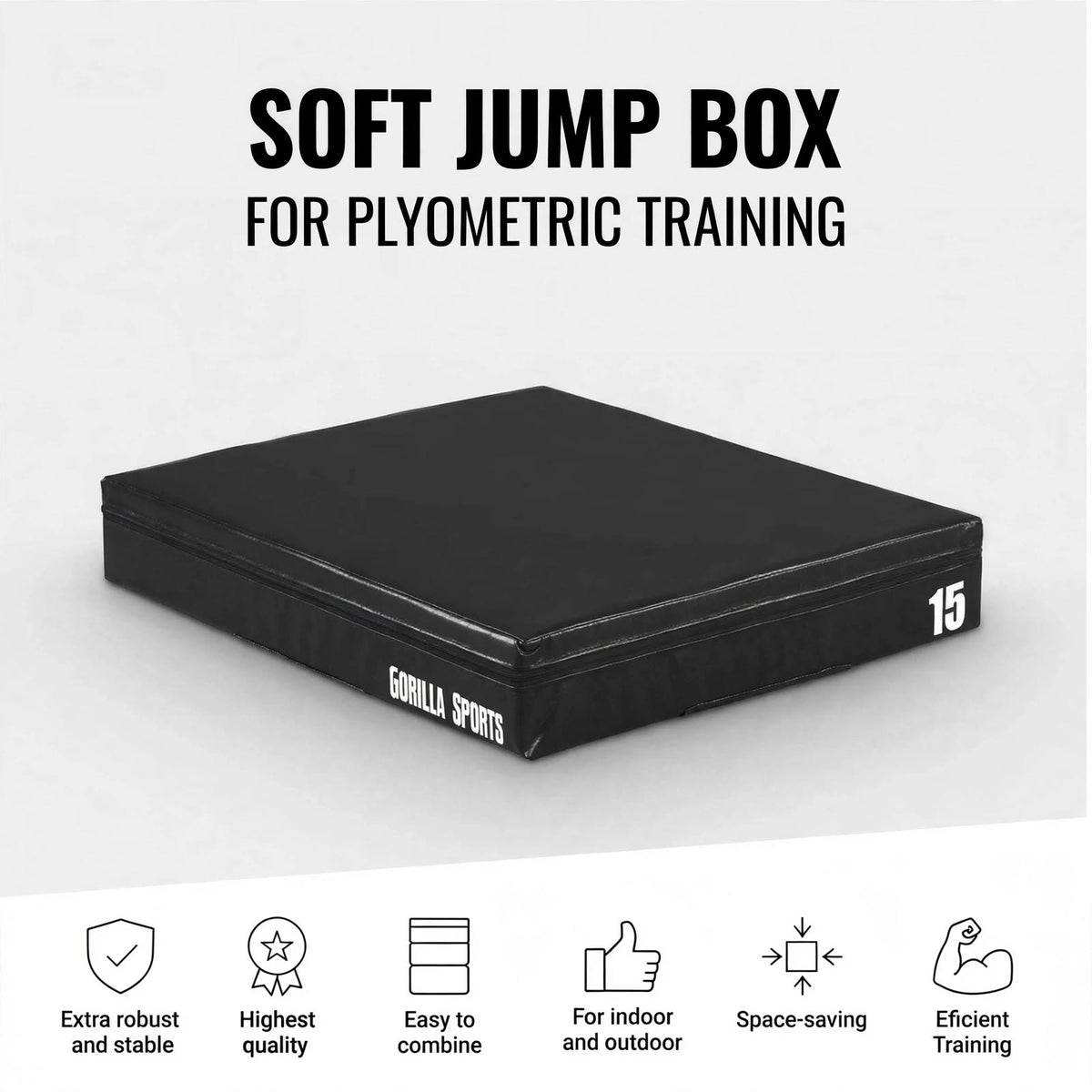 Soft Plyo Box 15-60cm från Gorilla Sports