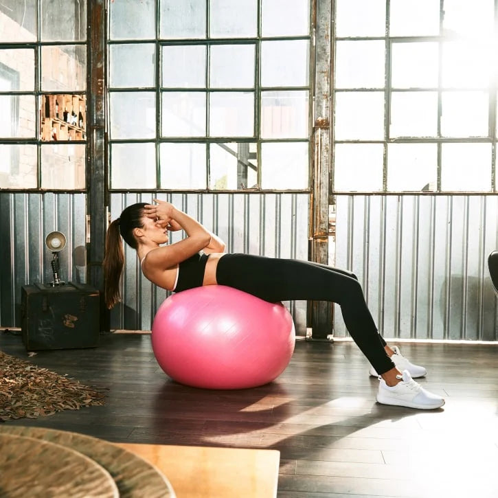 Yogaboll med pump