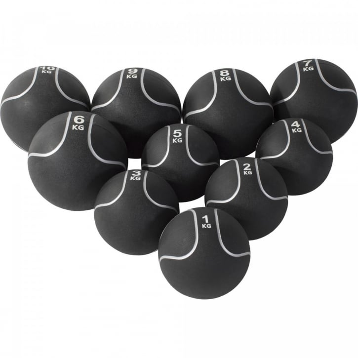 Medicinbollspaket Svart/Silver 55kg