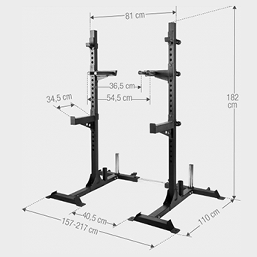 Squat Rack Skivstångsställning 400kg