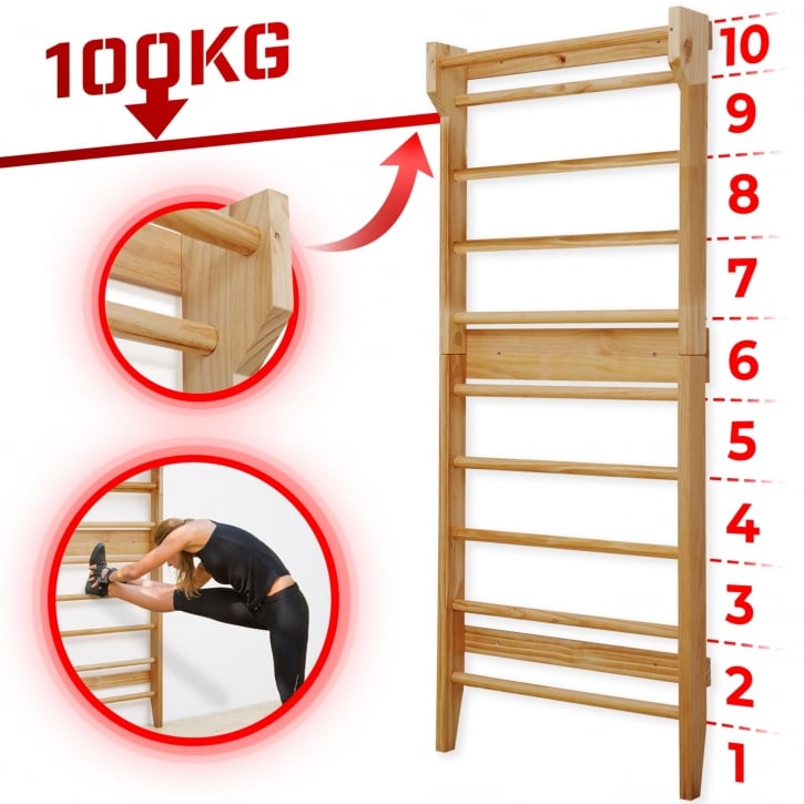 Ribbstol Trä - 195cm/100kg