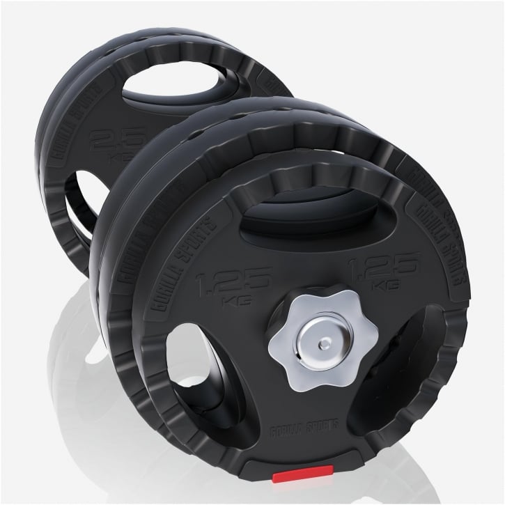 Skivstång Hantelset PRO Trigrep 100kg