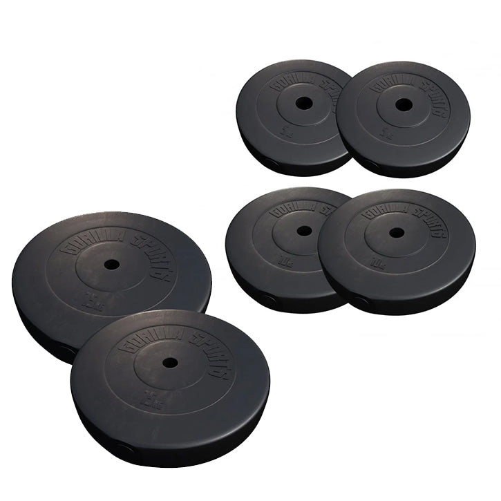 Bänkpress BLACK/WHITE Skivstång 60kg Gymgolv